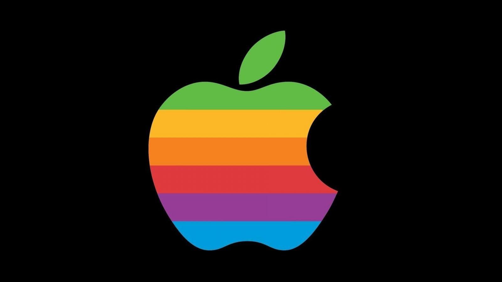 Логотип на будущих устройствах Apple будет менять цвет (oldapplelogo)