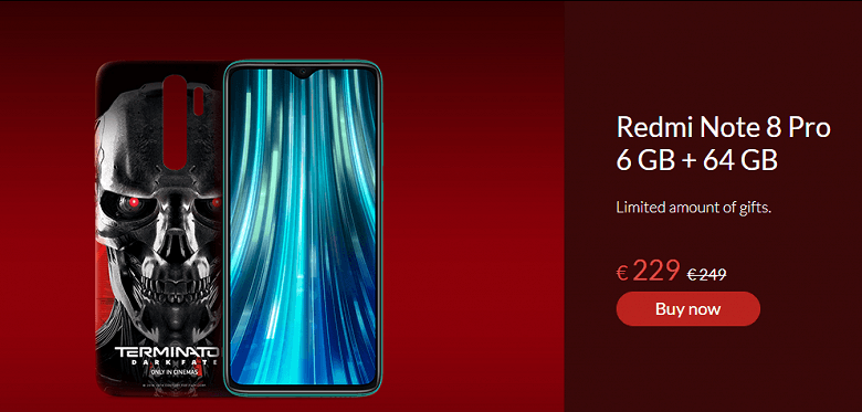 Xiaomi представила версию Redmi Note 8 Pro для фанатов Терминатора (redmi note 8 pro terminator dark fate edition large)