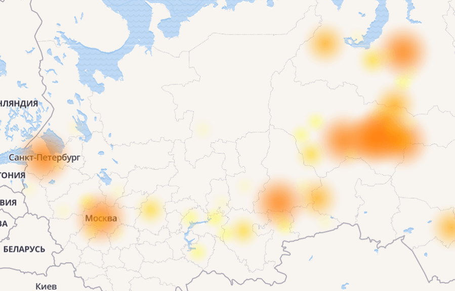 В некоторых регионах России частично рухнула сеть МТС (screenshot 1)
