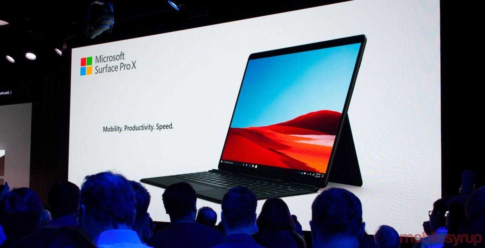 Microsoft выпускает планшет Surface Pro X (suface pro x header)