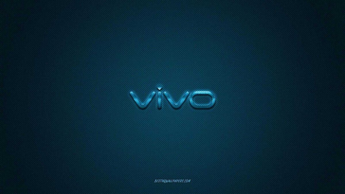 vivo logo blue shiny logo vivo metal emblem wallpaper for vivo smartphones blue carbon fiber texture