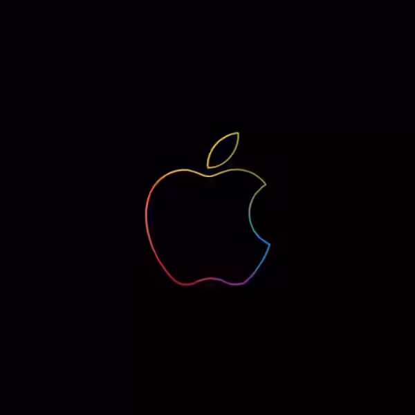 5101464 apple logo minimal colorful dark background hd