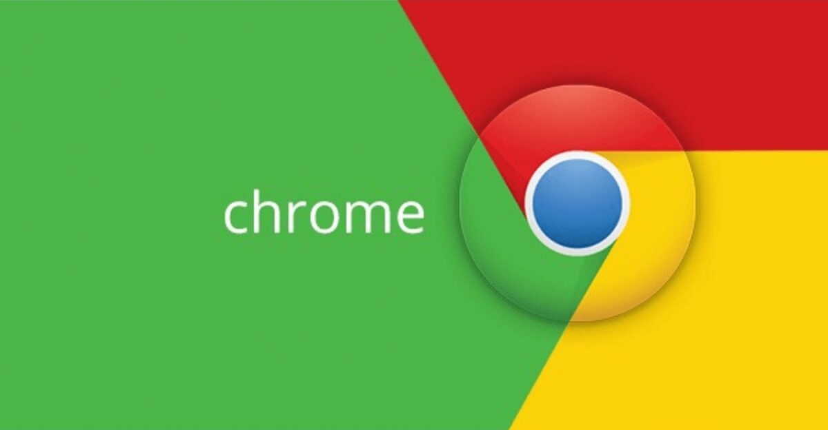 Логотип браузера Google Chrome на фоне сайта или интерфейса