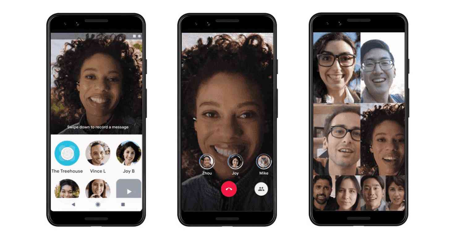 Google работает над ещё одним приложением чата (google duo eight person call)