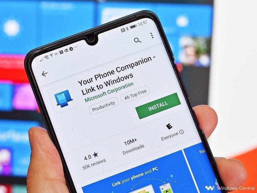 Microsoft сделает общий буфер обмена для ПК и смартфона с помощью YourPhone (your phone companion android 2019new)