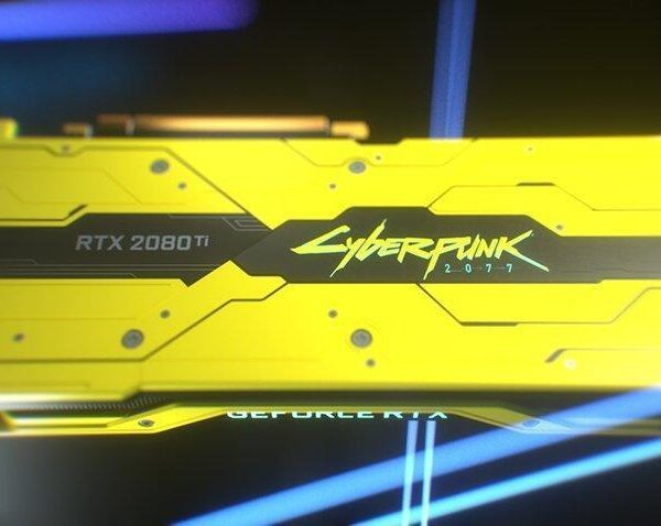 Nvidia выпускает видеокарту GeForce RTX 2080 Ti Cyberpunk 2077 Edition (cyberpunk 2077 geforce rtx 2080 ti special edition gpu 001 850px)