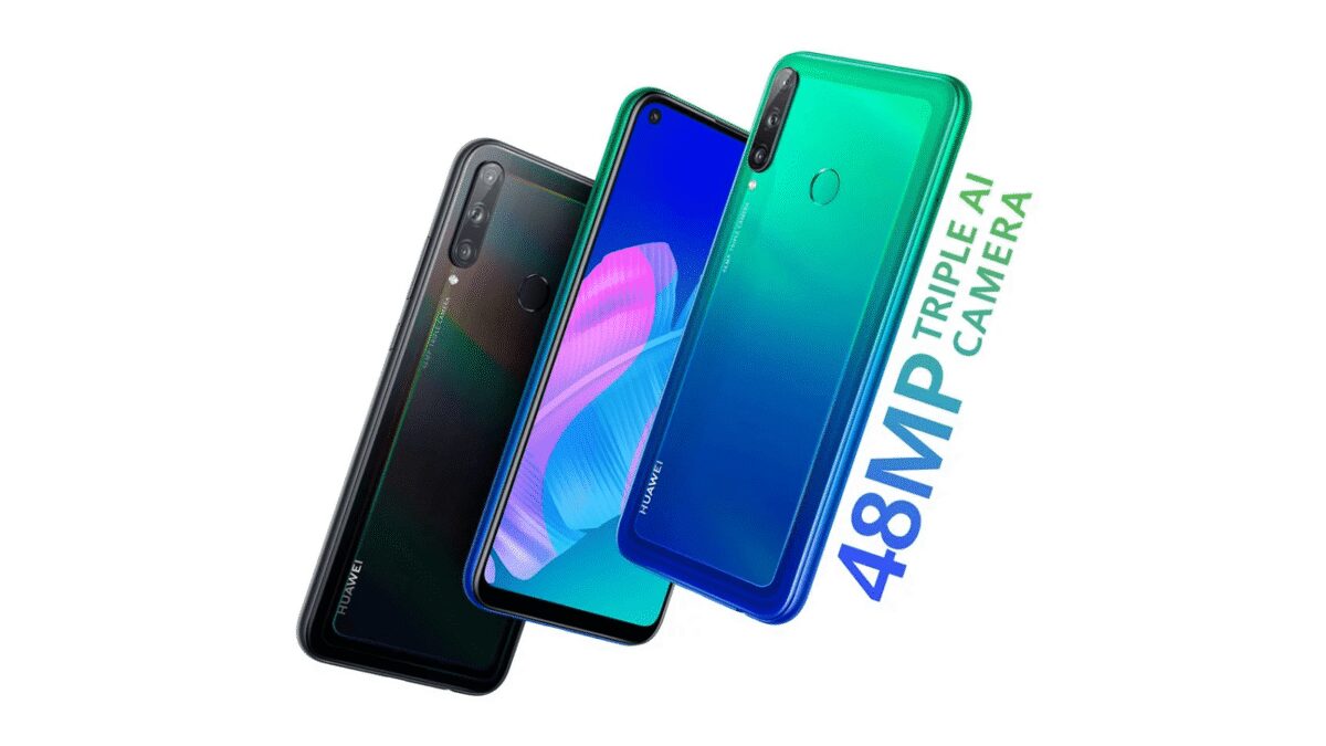 Мобильные телефоны Huawei с тремя камерами и сканером отпечатков пальцев на задней панели