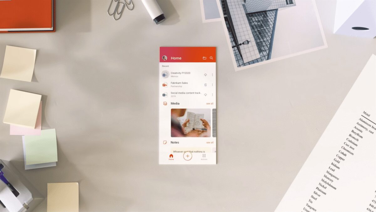 introducing the office mobile app 0 14 screenshot