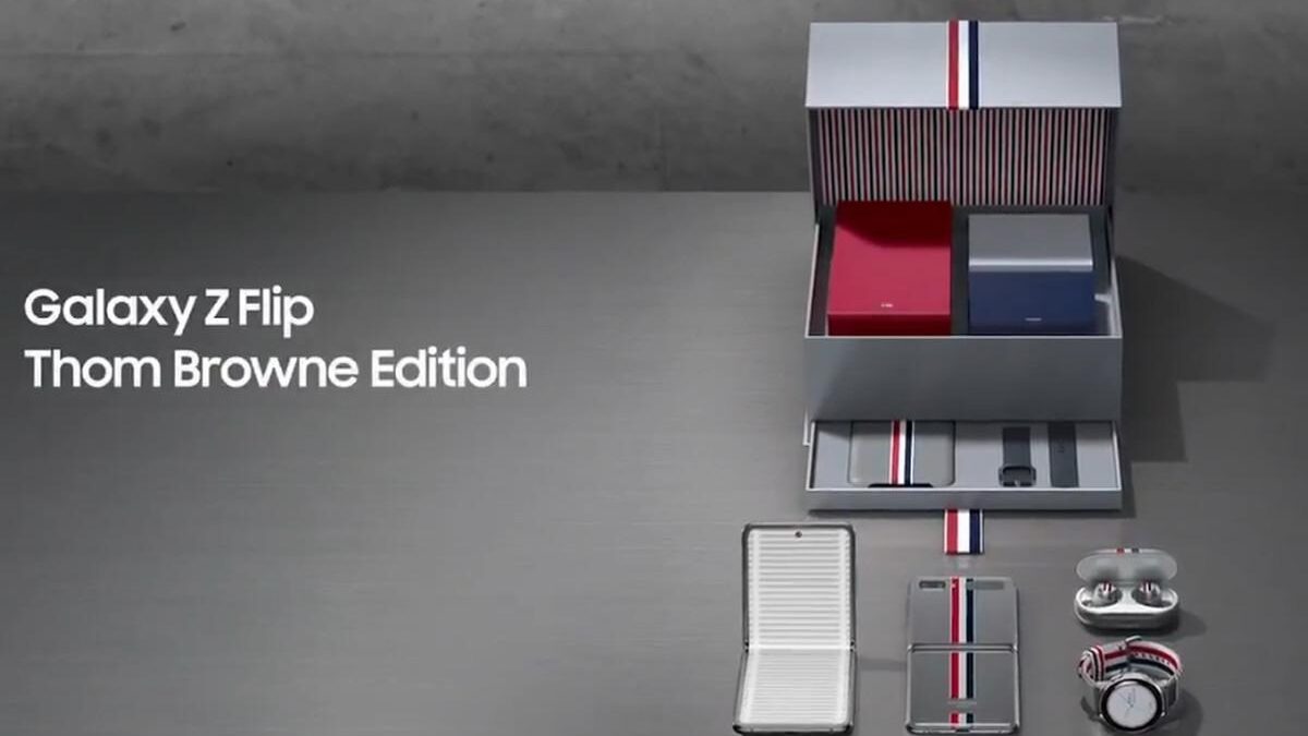 Видео рассекречивает лимитированную версию флагмана Samsung Galaxy Z Flip Thom Browne Edition 2 rnpyxfp.0