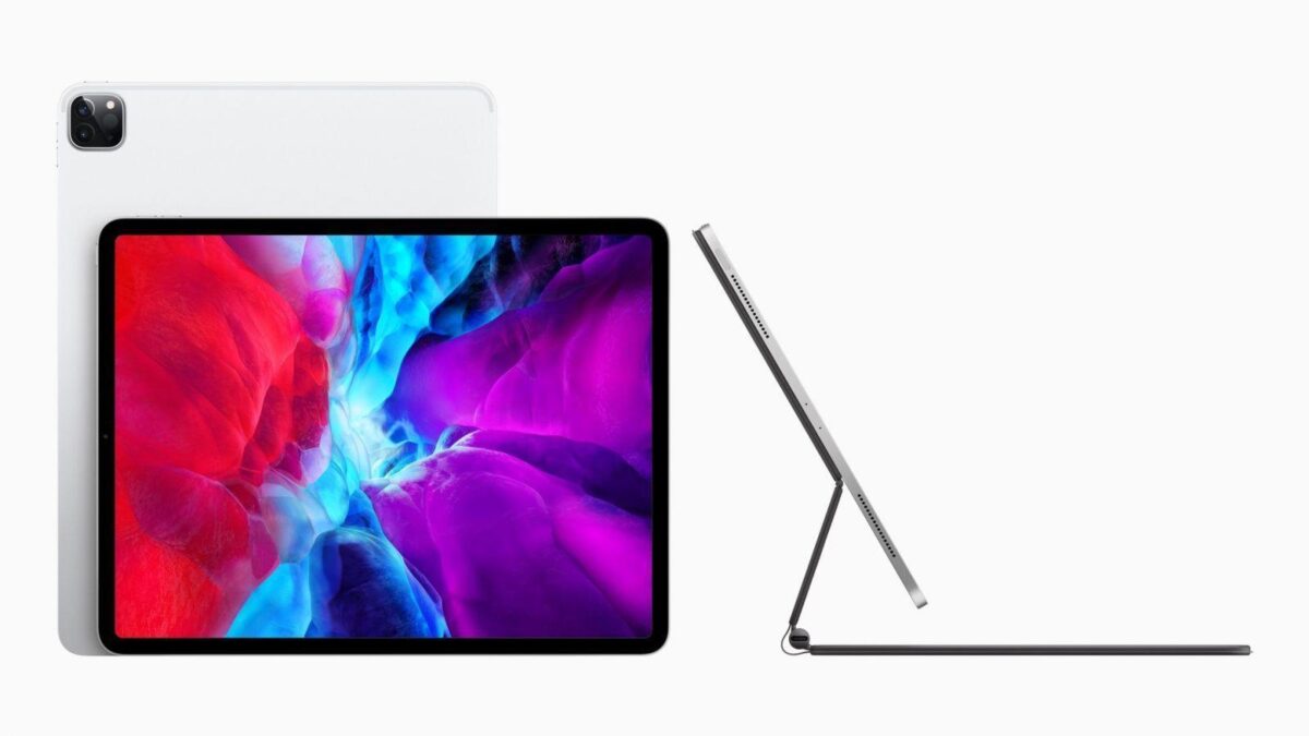 Серый iPad Pro с дисплеем и тыловой камерой
