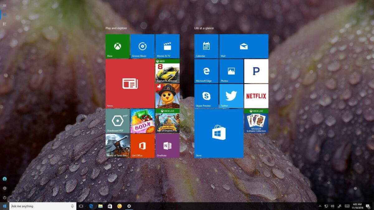 live tiles without notifications windows 10