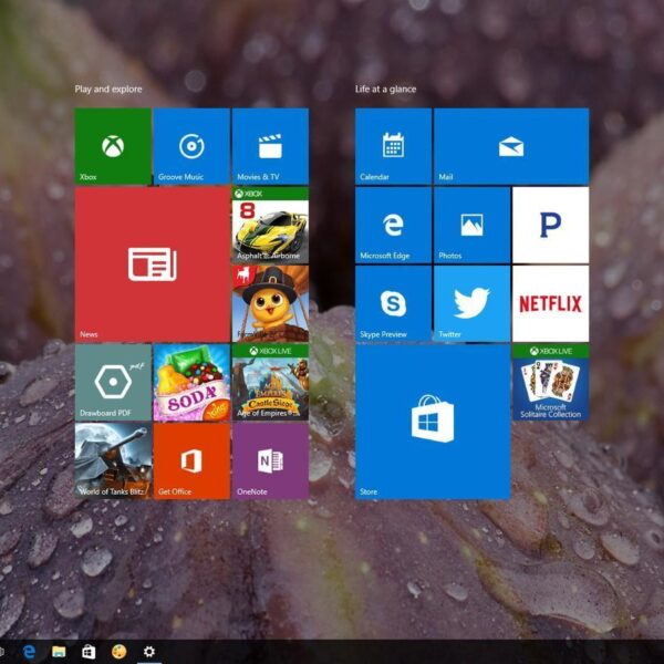 Microsoft показал новое меню "Пуск" для Windows 10 (live tiles without notifications windows 10)