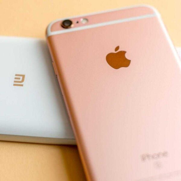 Apple и Xiaomi наращивают темпы продаж в Китае (androidpit xiaomi mi5 vs apple iphone 6s logo)