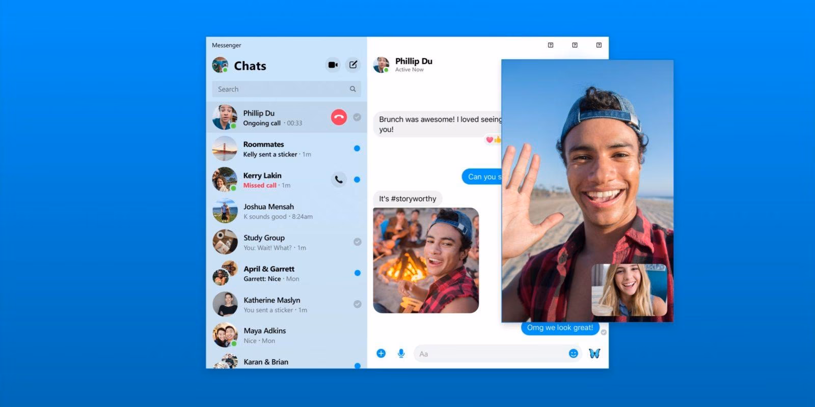 Facebook запускает отдельное приложение Messenger для Mac и Windows 2 facebook messenger