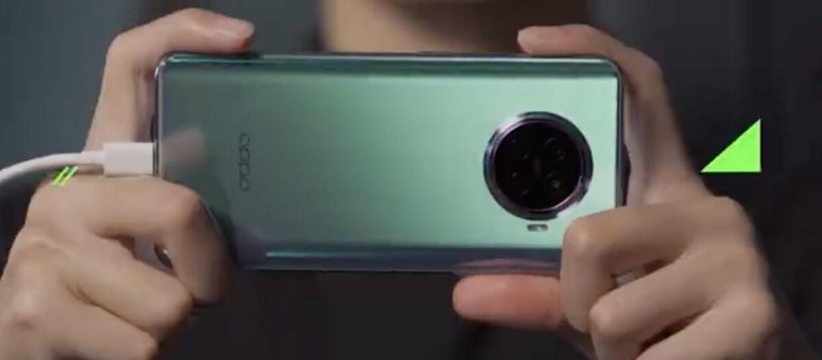 Сзади смартфона OPPO Reno Ace2 с круглым модулем камеры