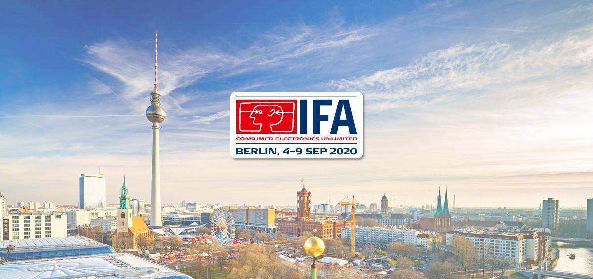 Общий вид Берлинского городского пейзажа с телевизионной башней ИФА 2020