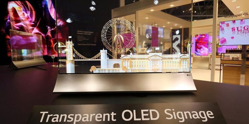 LG Display выпустит прозрачный OLED-экран (transparent oled lg)