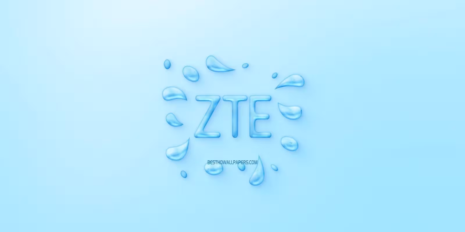 В ближайшее время ZTE представит бюджетный смартфон ZTE Blade 10 Smart 3 zte logo water logo emblem blue background zte logo made of water scaled 1