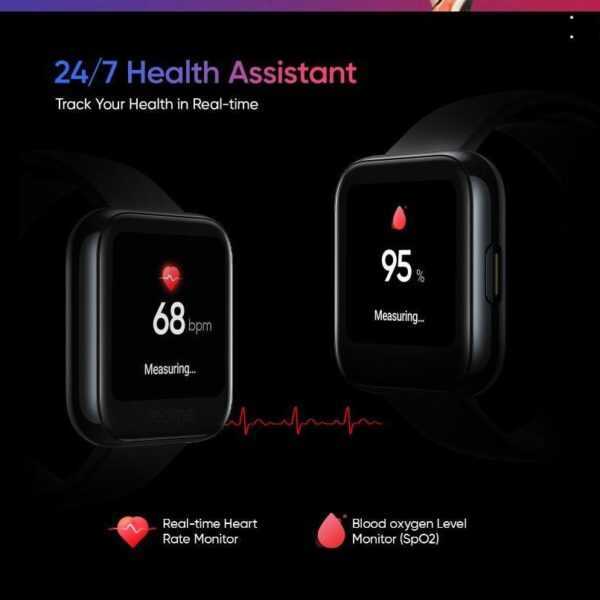 Realme наконец представила новые смарт-часы Realme Watch (15898734244realme watch health assistant)