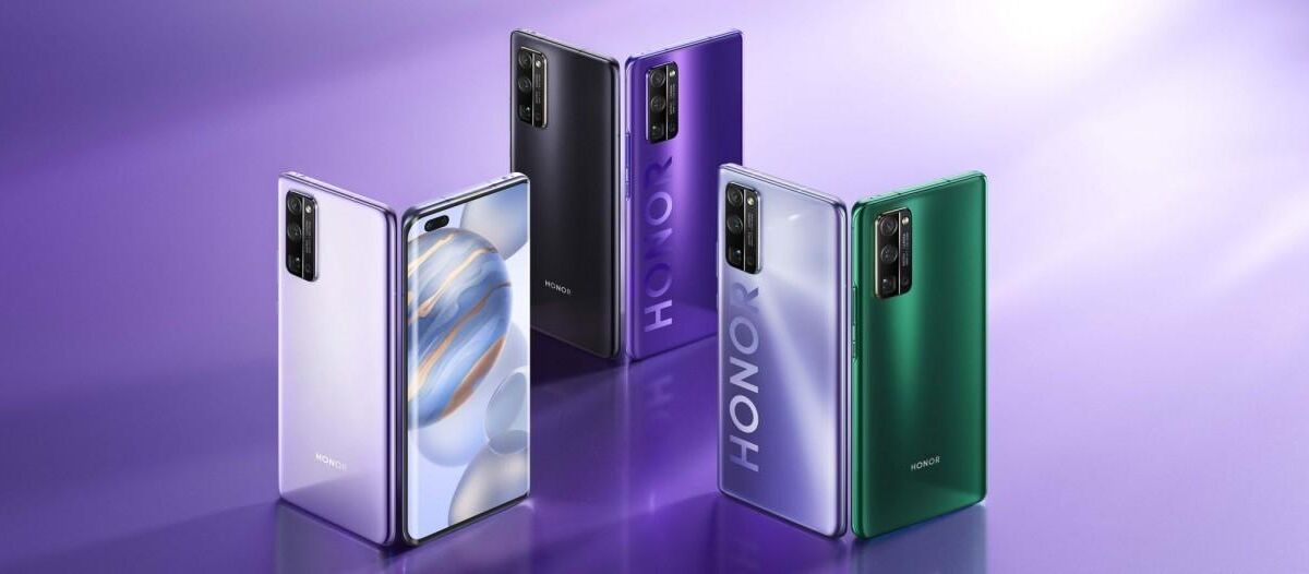 Смартфоны Honor 30 Youth Edition в разных цветах сзади