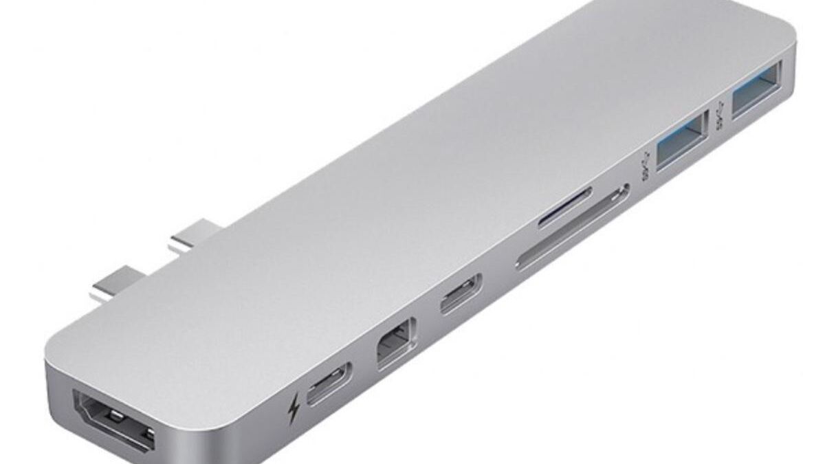 Портативный USB-C хаб для MacBook с несколькими портами