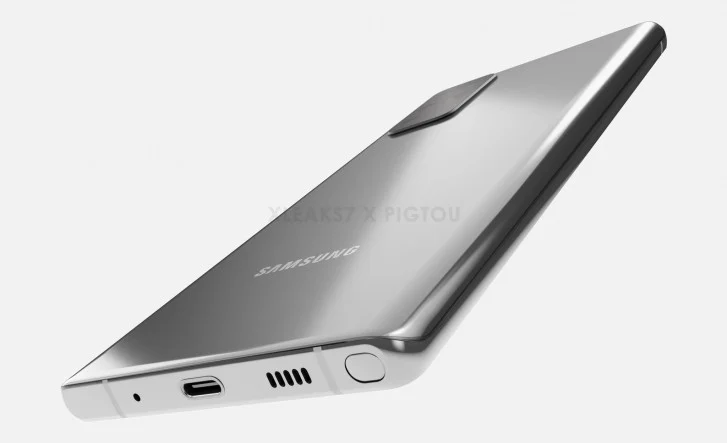 В сеть утекли рендеры смартфона Samsung Galaxy Note 20 (samsung galaxy note 20 cad renders 2)