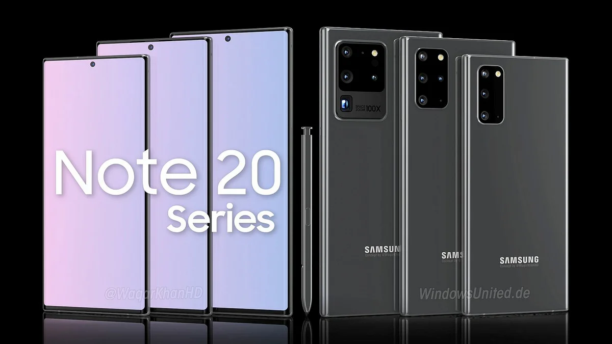 Samsung Galaxy Note 20 может иметь 16 ГБ ОЗУ во всех конфигурациях (scale 1200)