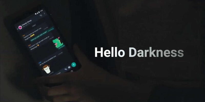 Приложение Whatsapp получит тёмный режим (whatsapp dark mode ios android)