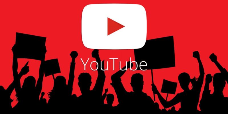YouTube запускает персонализированные «фильтры тем» (youtube crowd uproar protest ss 19201920)