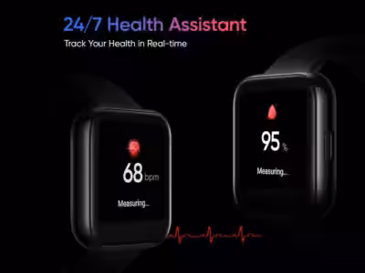 Умные часы Realme Watch с экраном и показателями пульса