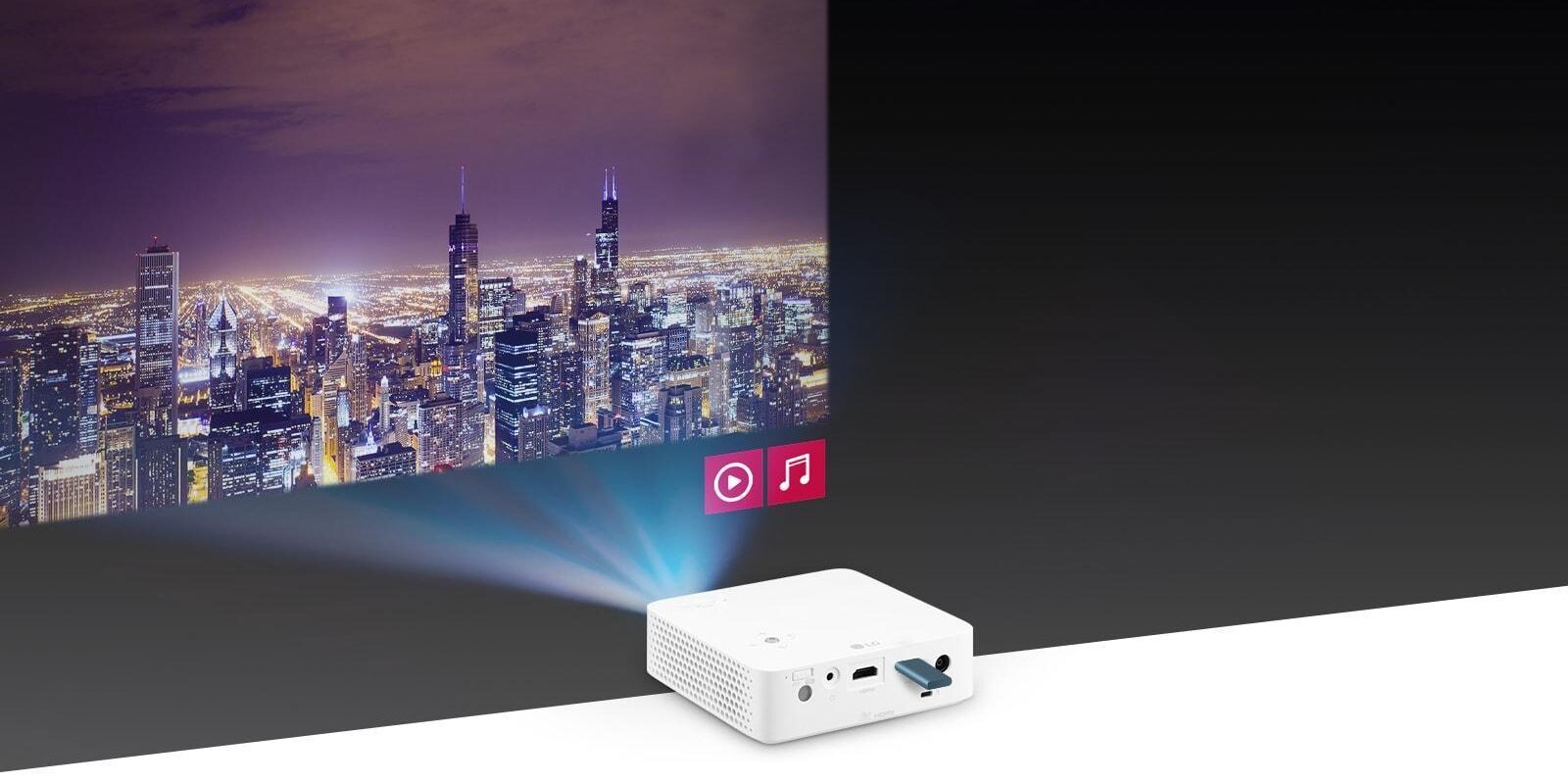 LG выпустила проектор, который заменит вам домашний кинотеатр 2 pjt ph30n 05 usb plug play d