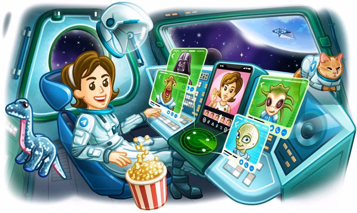 Как включить видеозвонки в Telegram 5 01 2