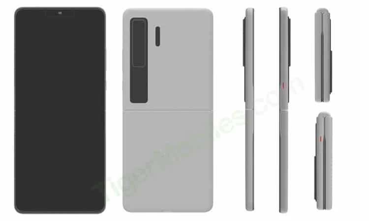 Будущий складной смартфон Huawei будет похож на Galaxy Z Flip (huawei clamshell phone patent 2)