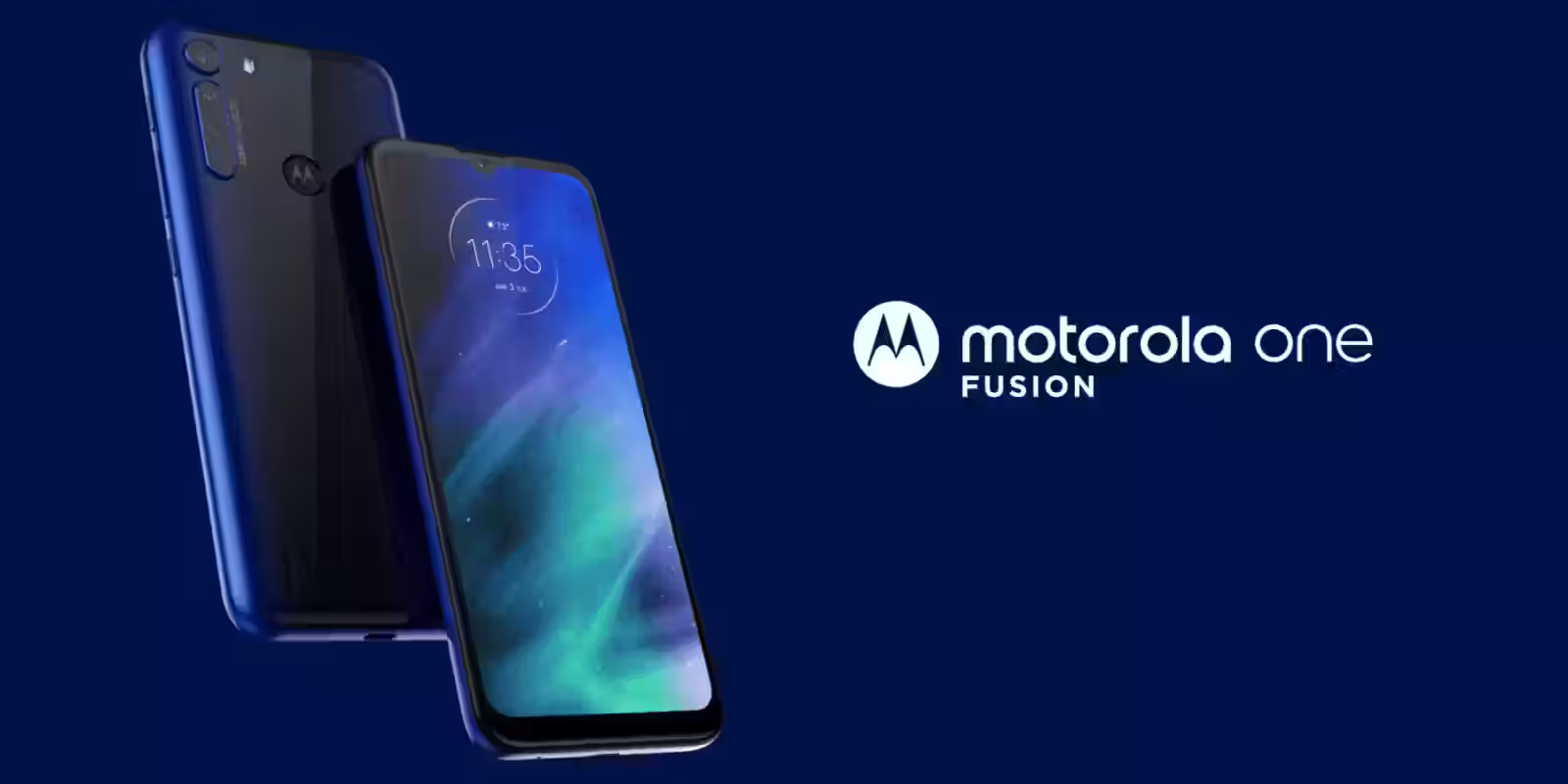 Смартфон Motorola One Fusion с дисплеем и задней панелью