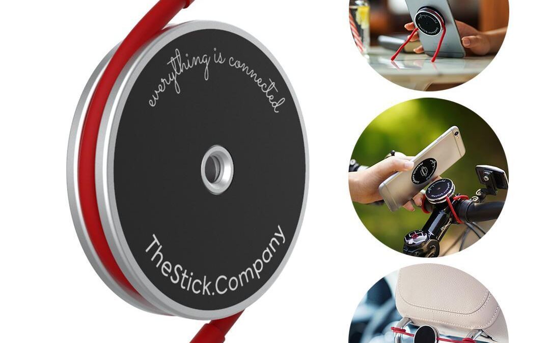 Автомобильный держатель для смартфона The Stick Company на задней панели сиденья