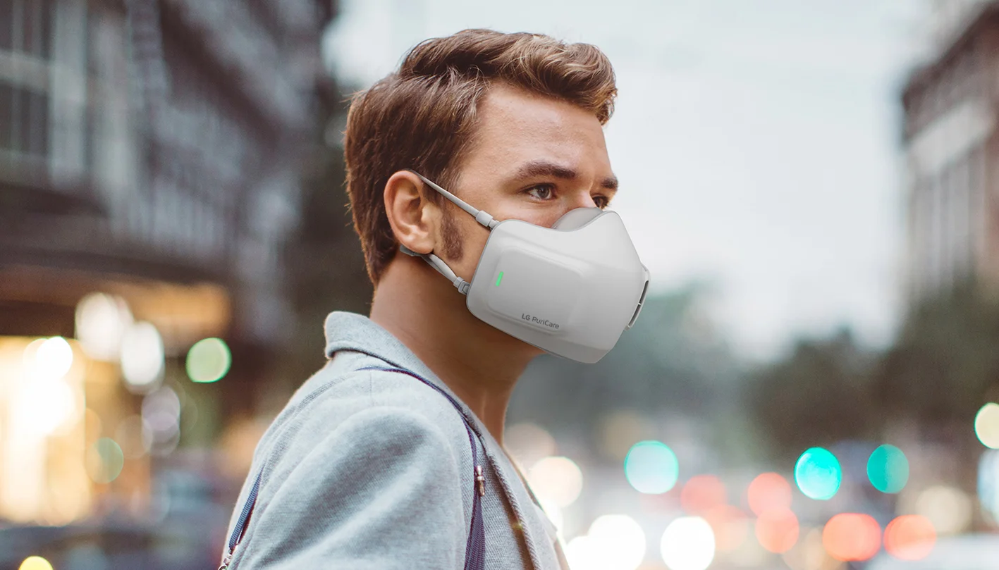 LG представит на IFA 2020 умную защитную маску (lg puricare wearable air purifier)