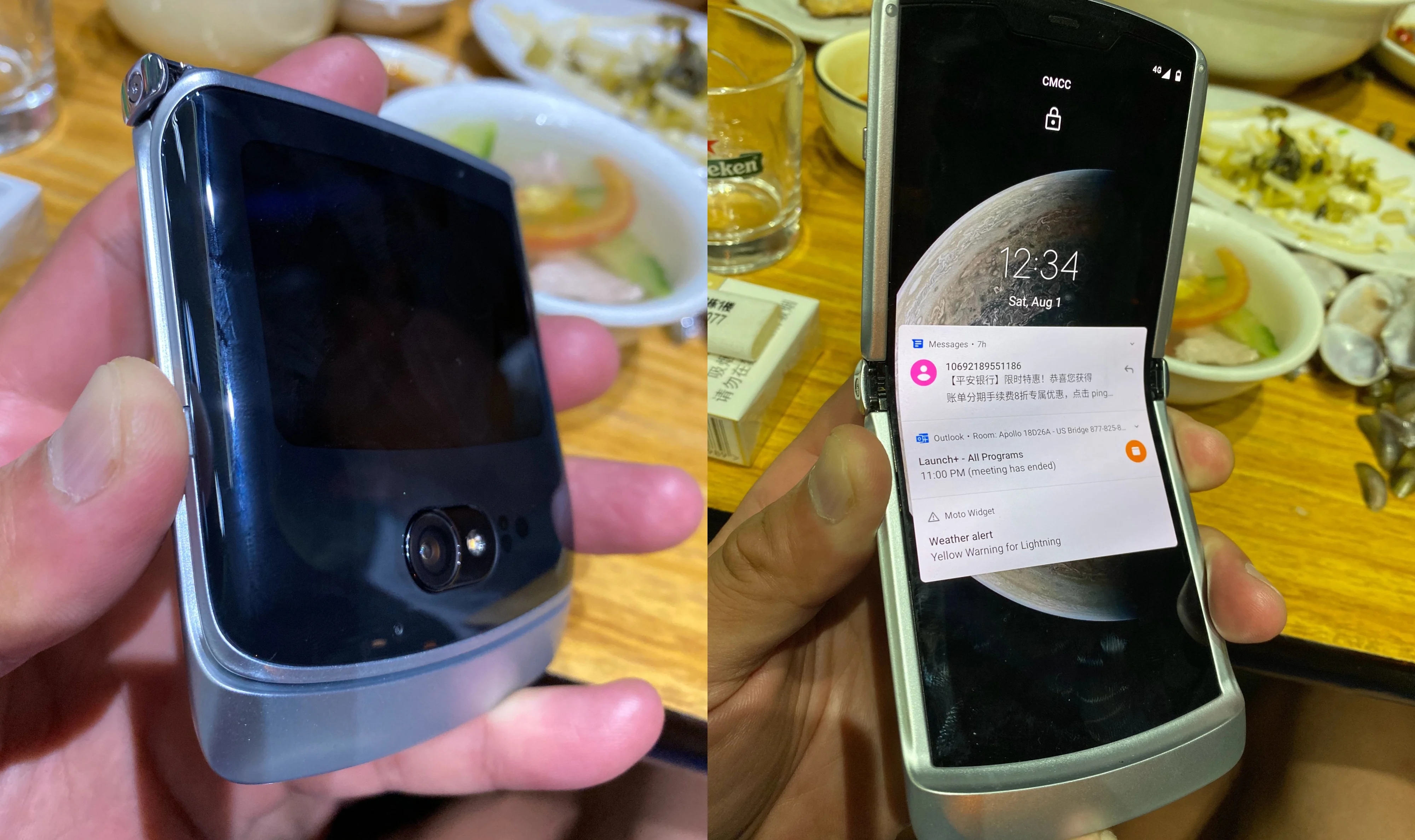 Вот как будет выглядеть складной смартфон Motorola Razr 5G (motorola razr 5g 2020 live image leak chinese investor)