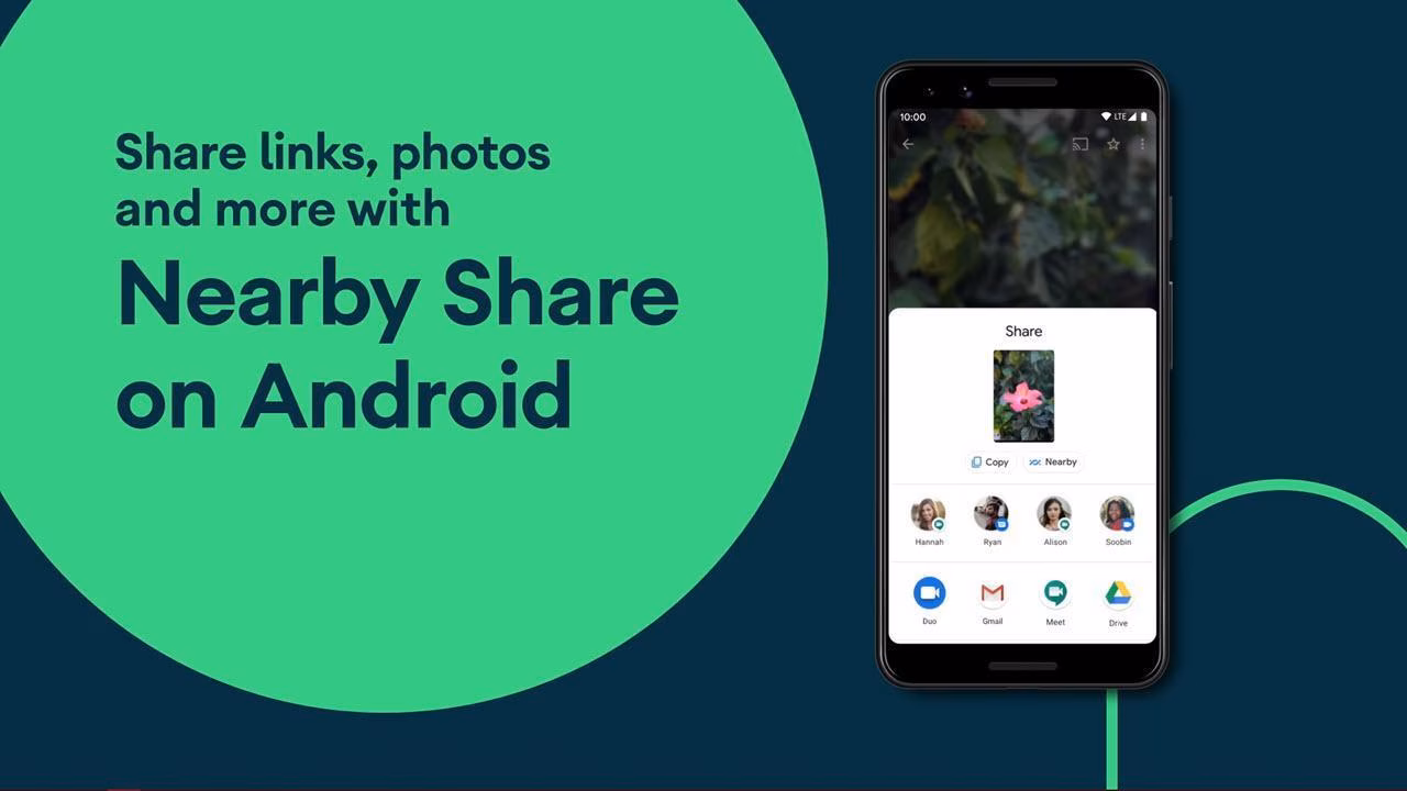 Android получил технологию обмена файлами, аналогичную Apple AirDrop 3 nearby share android update ss