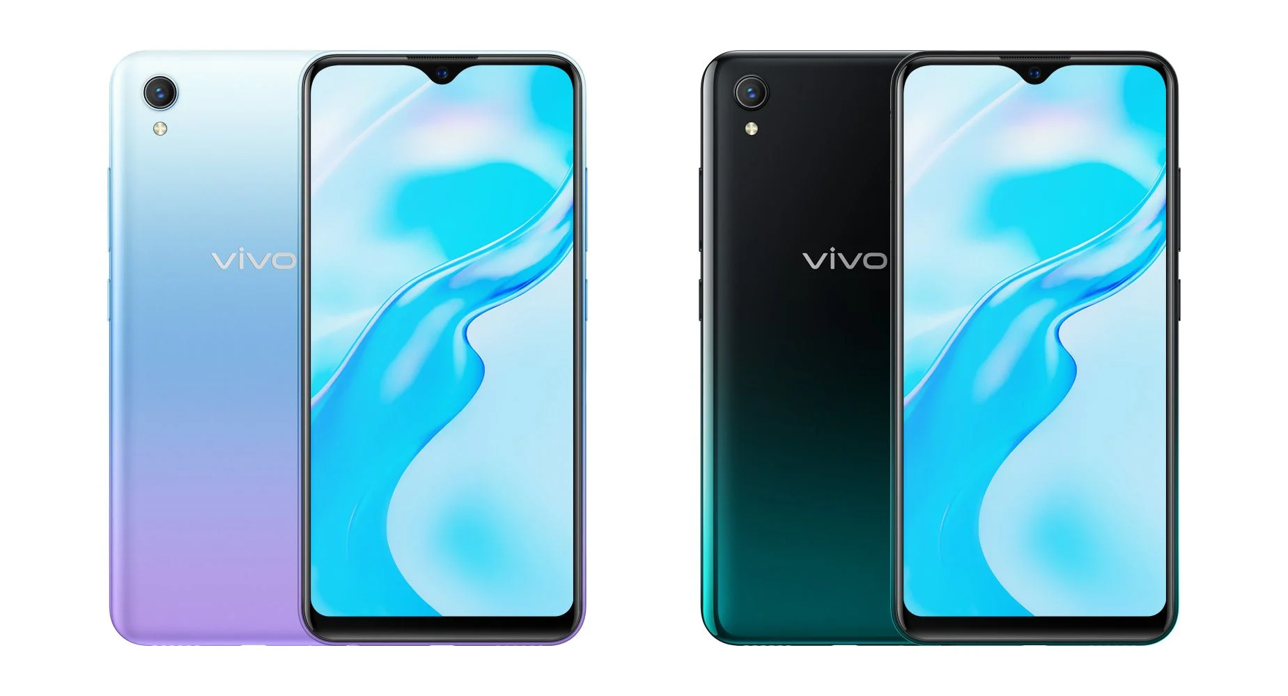 Vivo представила новый бюджетный смартфон — Vivo Y1s (vivo y1s in aurora blue and olive black colors)