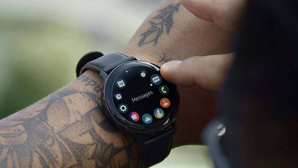 Galaxy Watch Active2 получили новые функции 9 Умные часы Galaxy Watch Active2 с интерфейсом сообщений