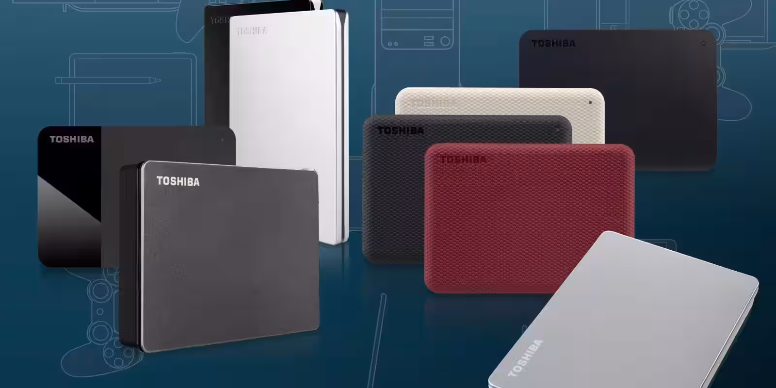 Новые портативные накопители серии Canvio от Toshiba различных цветов и размеров