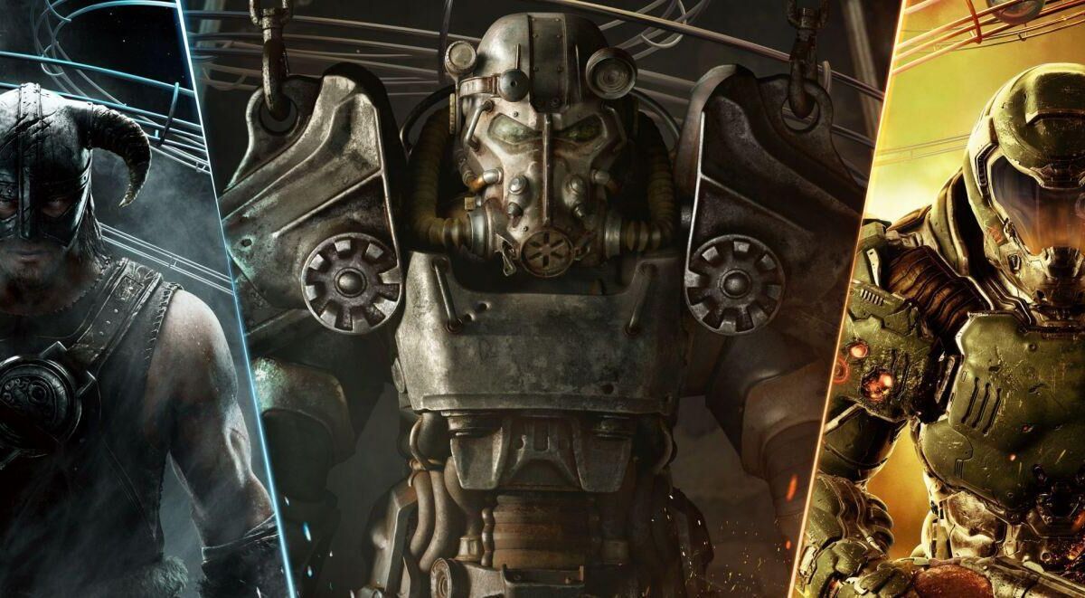 Три персонажа из видеоигр с футуристическими бронями