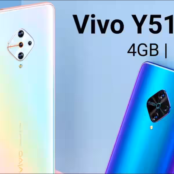 Задняя панель Vivo Y51 с тремя камерами и вспышкой