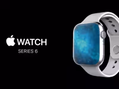 Элегантные часы Apple Watch Series 6 с белым ремешком и дисплеем