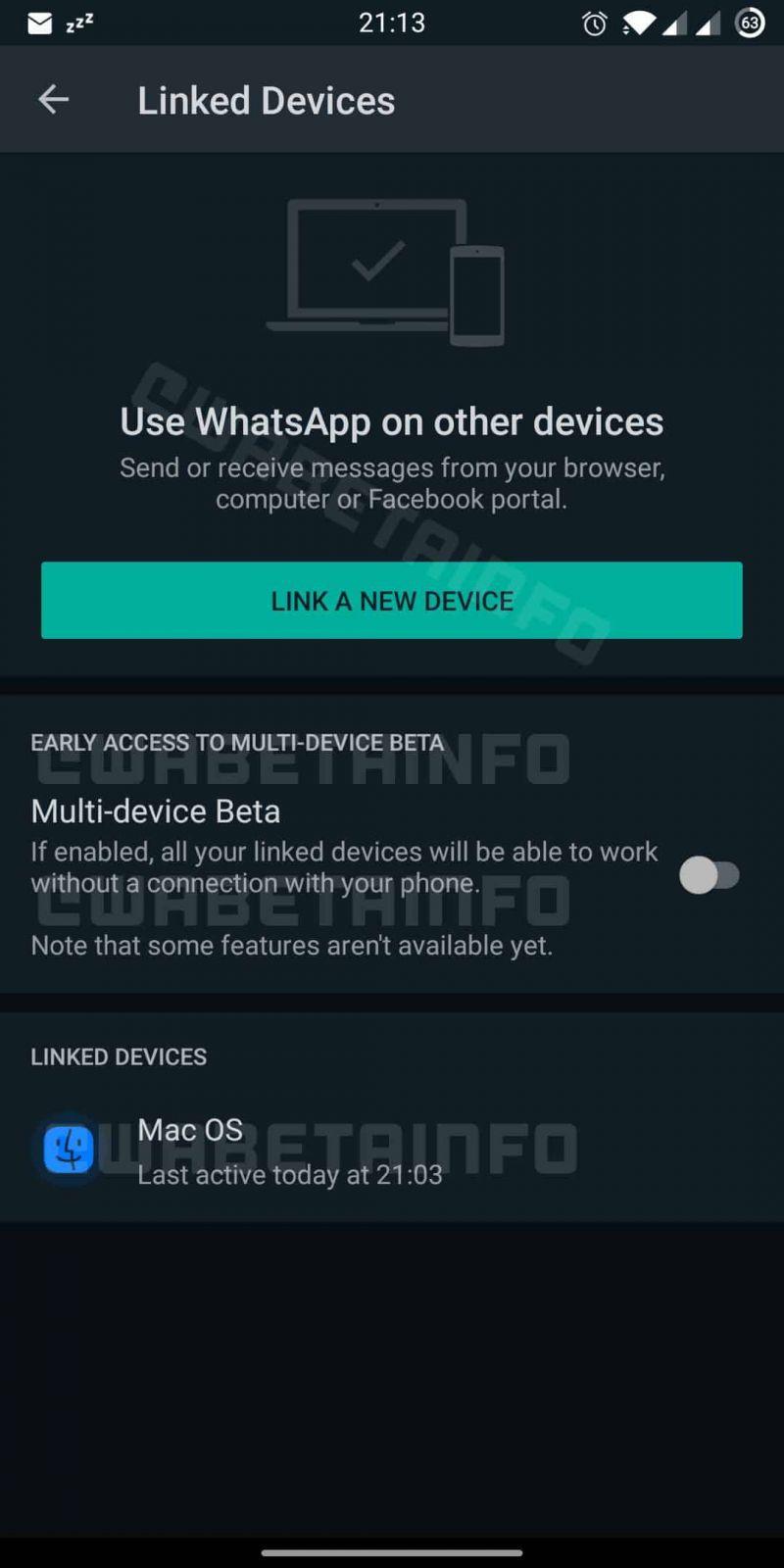 Whatsapp получит поддержку нескольких устройств (multi device beta android)
