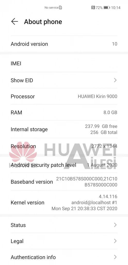 Раскрыты ключевые характеристики смартфона Huawei Mate 40 Pro (Huawei Mate40 Pro UI Leak 3)