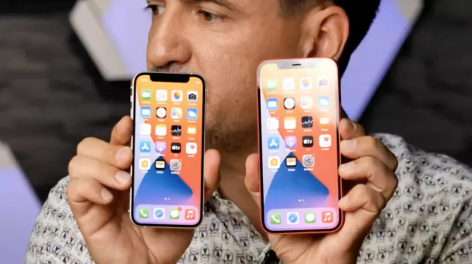 Первое видео об iPhone 12 mini показывает, насколько он крошечный (Screen Shot 2020 10 28 at 5.43.10 PM)