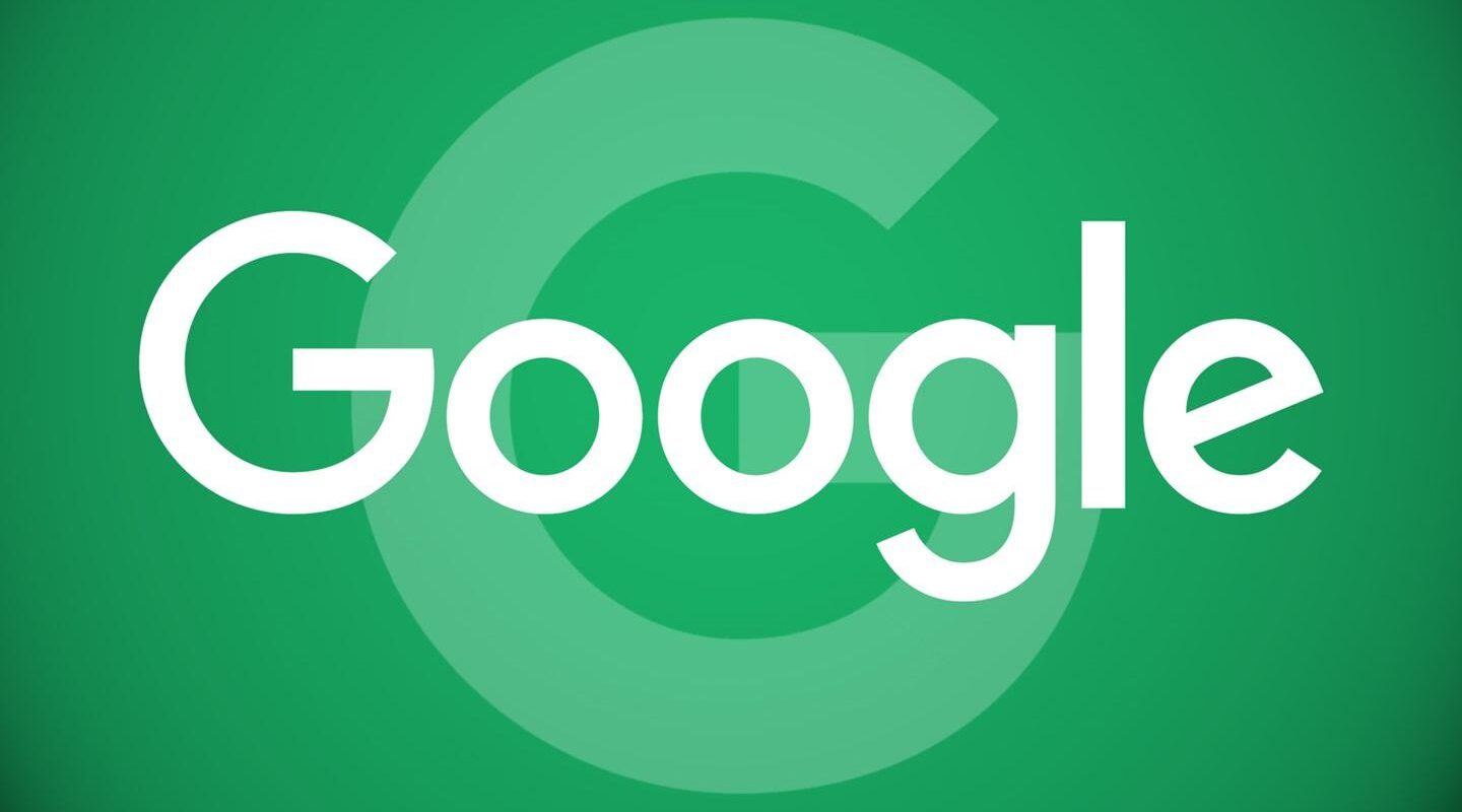 Google logo green background 1440x900
