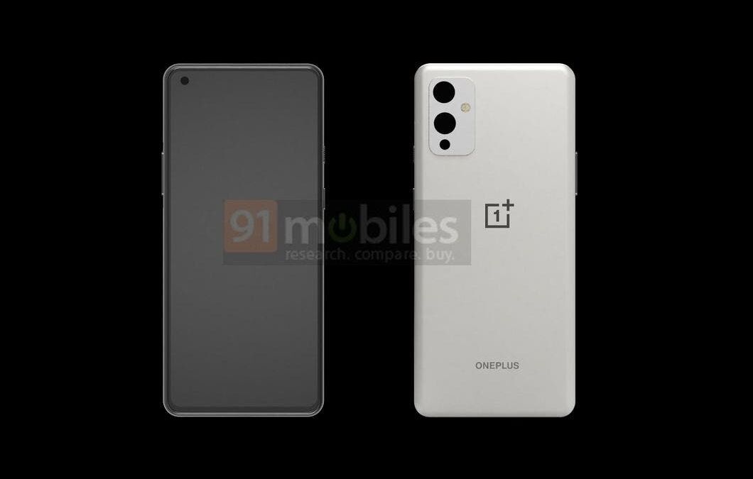 Передняя панель смартфона OnePlus 9 без рамок