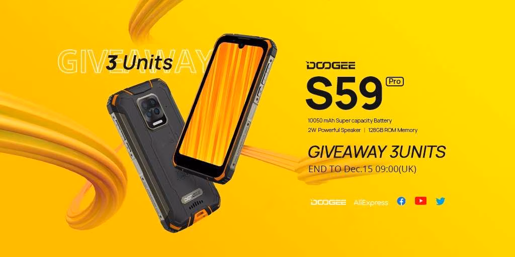 doogee s59 pro s akkumulyatorom 10050 mach na predprodazhnoj osnove za 199 dollarov ssha uchastvujte v rozygryshe chtoby vyigrat ego besplatno 5fca86bde02f8